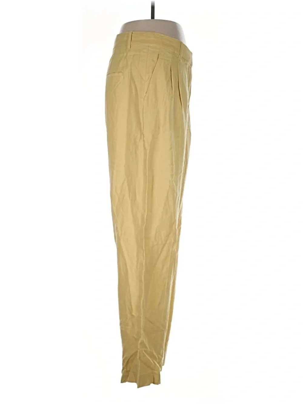 ARITZIA Wilfred High-Rise Pleated Pants in Mustard Yellow
